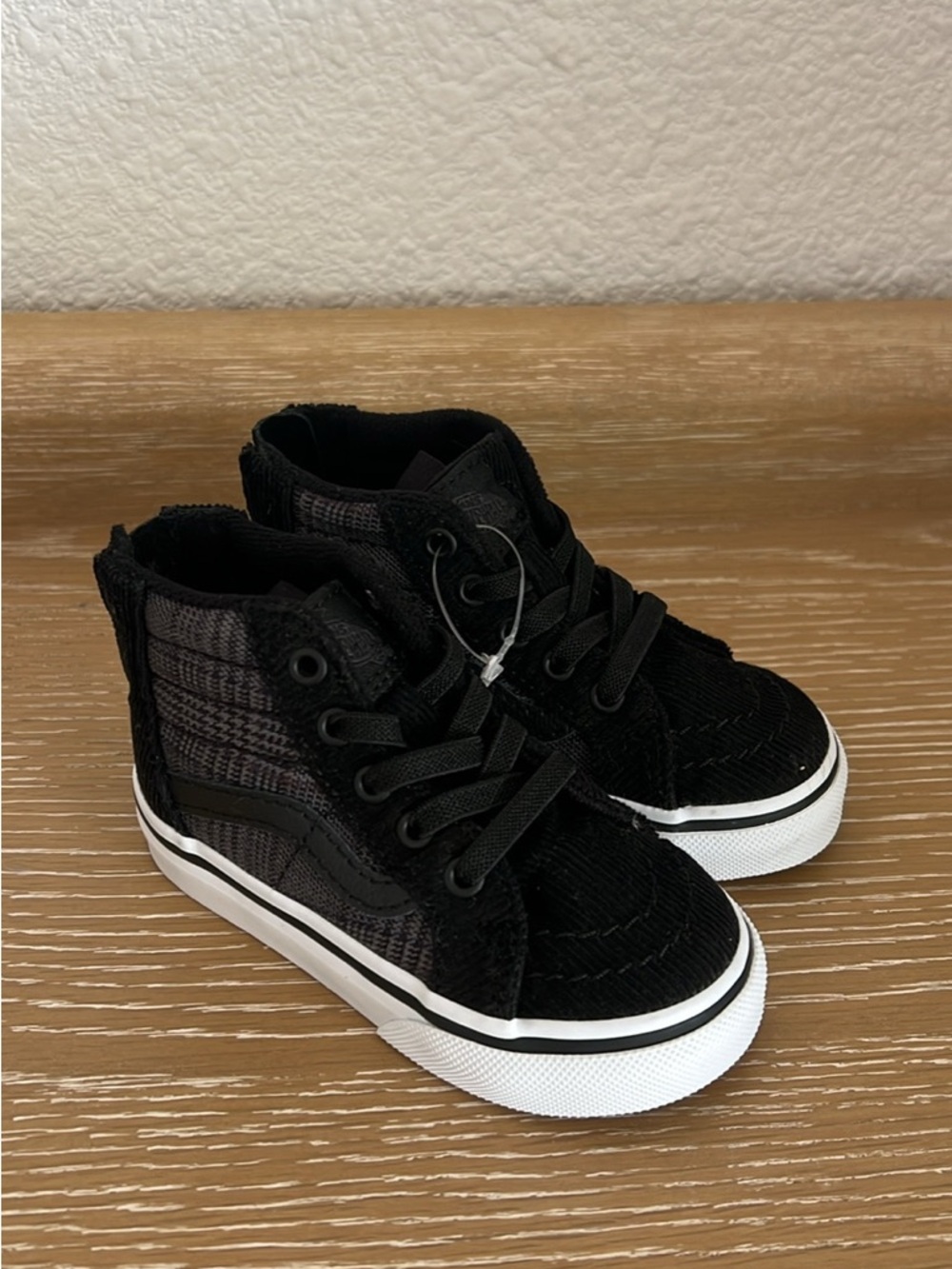 Kids High-Top zipper Skate Sneakers - Black